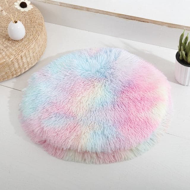 Round Dog Bed Rainbow Diameter 60 cm