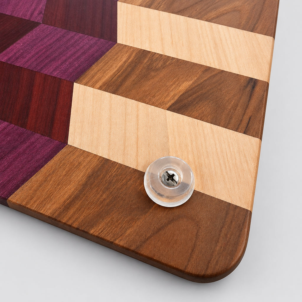 Handcrafted 3D Woven Optical Illusion Cutting Board