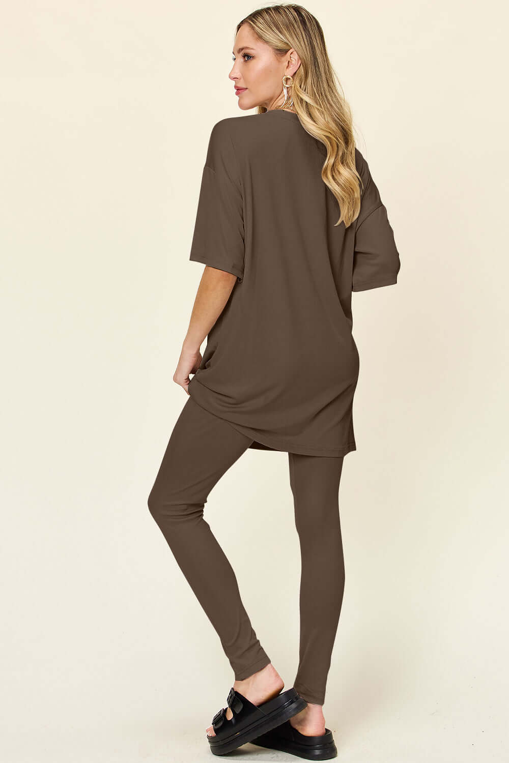 Full Size T-Shirt Leggings Set - Stylish Comfort Wear