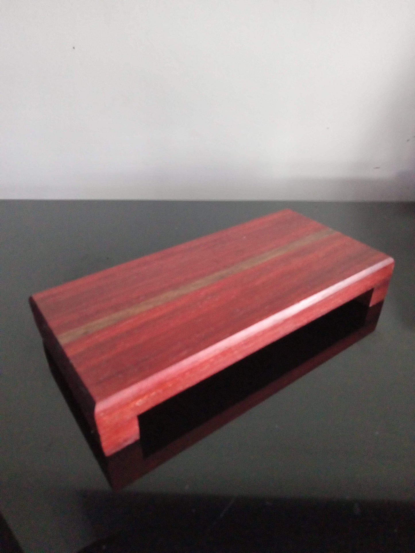 Farmhouse Pedestal Padauk and Maple Outer Legs