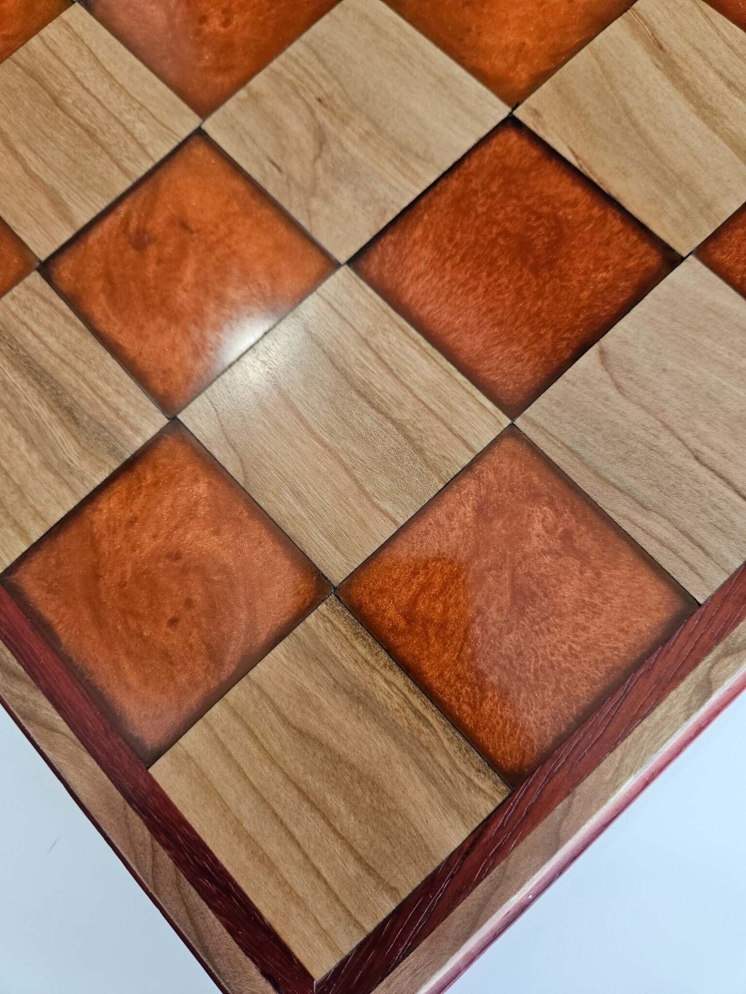 Cherry and Epoxy Chessboard