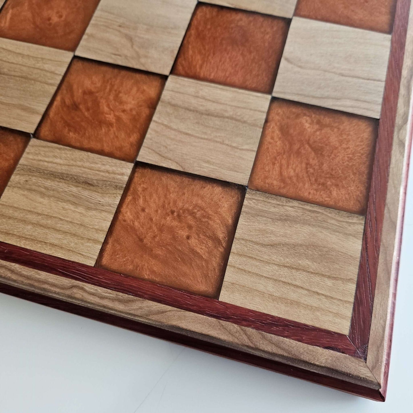 Cherry and Epoxy Chessboard