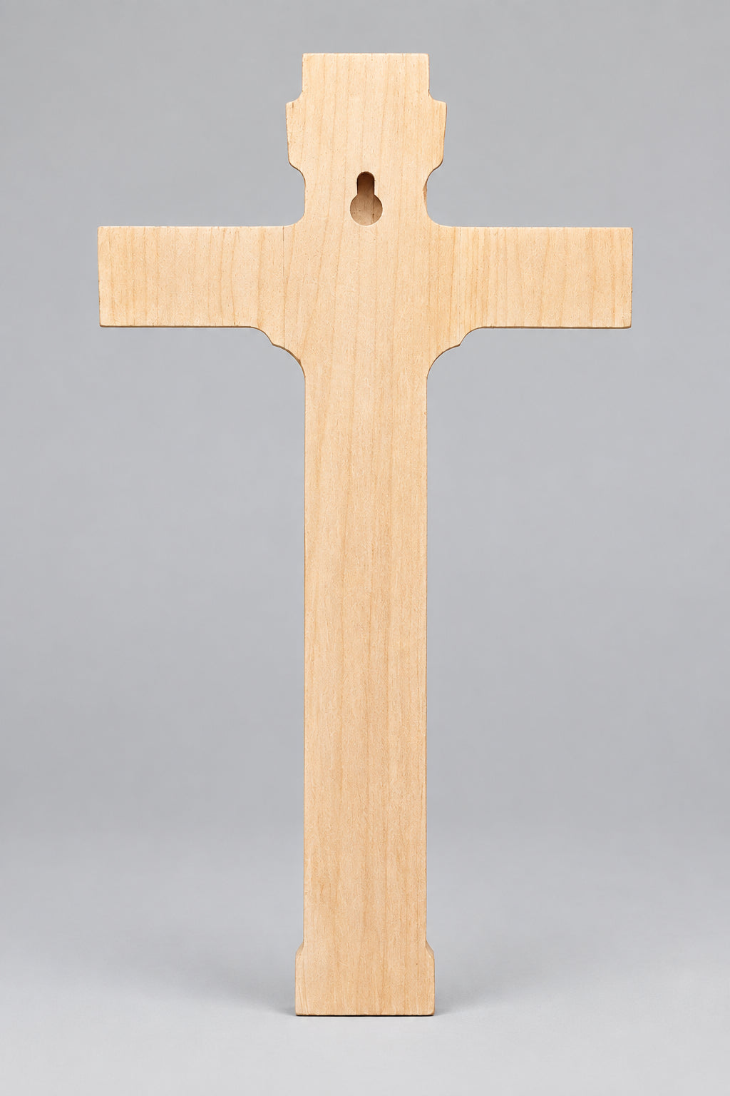Handcrafted Carved Walnut Crucifix Wall Art
