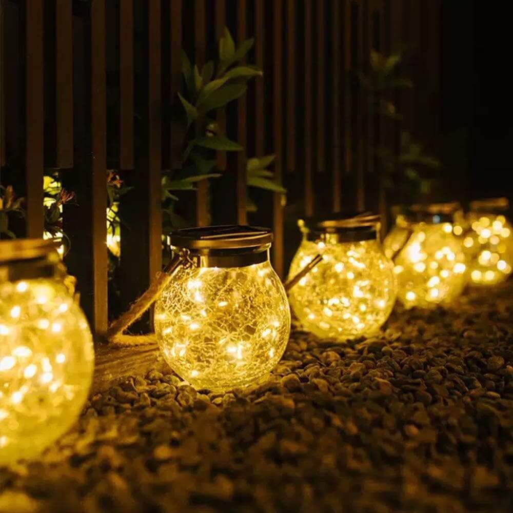 Outdoor Solar Crack Bottle 20 Light Waterproof Decoration Light