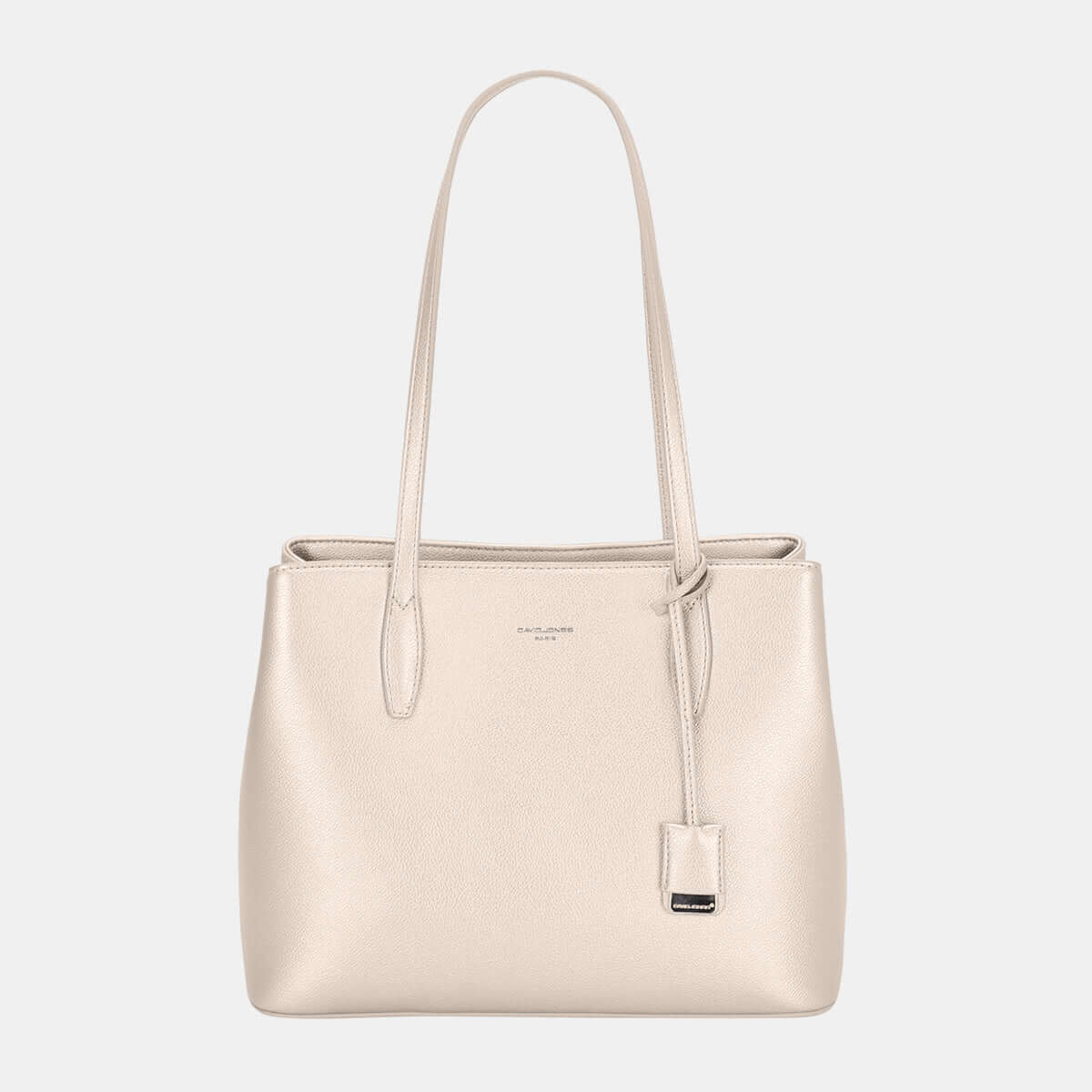 David Jones PU Leather Handbag Creamy White One Size