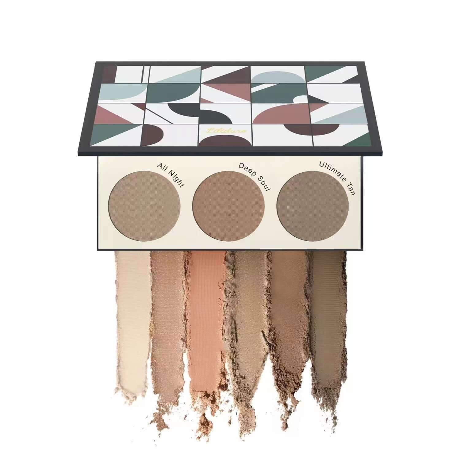 6-Color Contour, Blush &amp; Bronzer Palette - Vegan 6colors