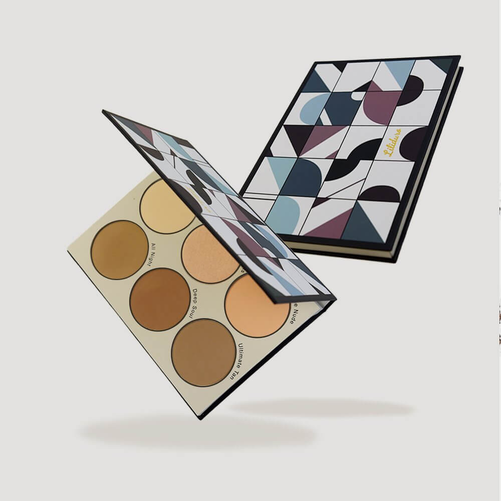 6-Color Contour, Blush &amp; Bronzer Palette - Vegan