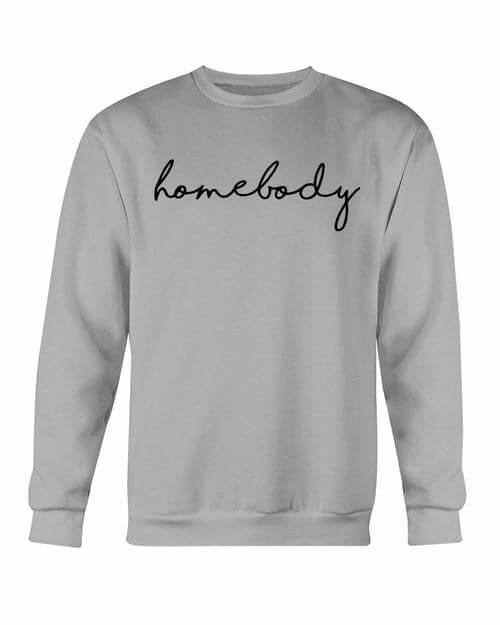 Homebody Sweatshirt Sports Grey Gildan Crewneck Sweatshirt