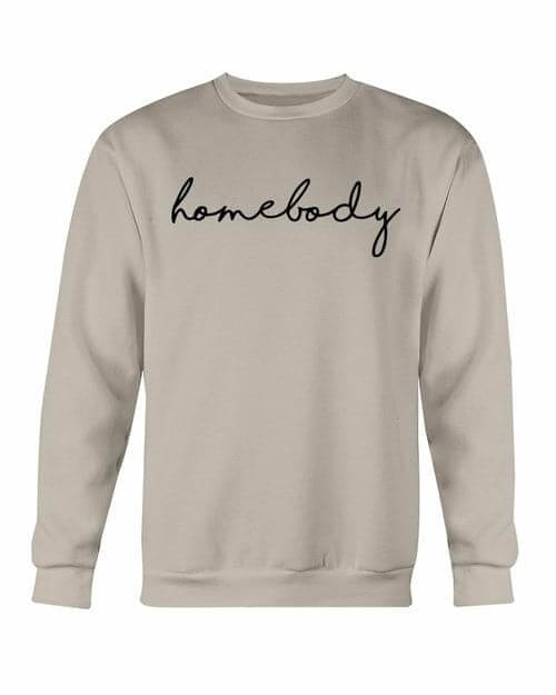 Homebody Sweatshirt Sand Gildan Crewneck Sweatshirt