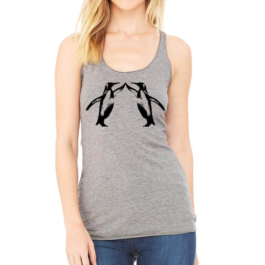 Penguin high five racerback