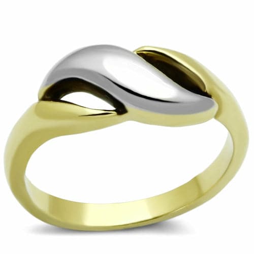 Two-Tone Gold Stainless Steel Ring - Ferris Deals 7