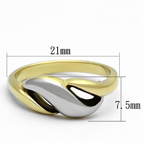 Two-Tone Gold Stainless Steel Ring - Ferris Deals