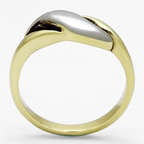 Two-Tone Gold Stainless Steel Ring - Ferris Deals