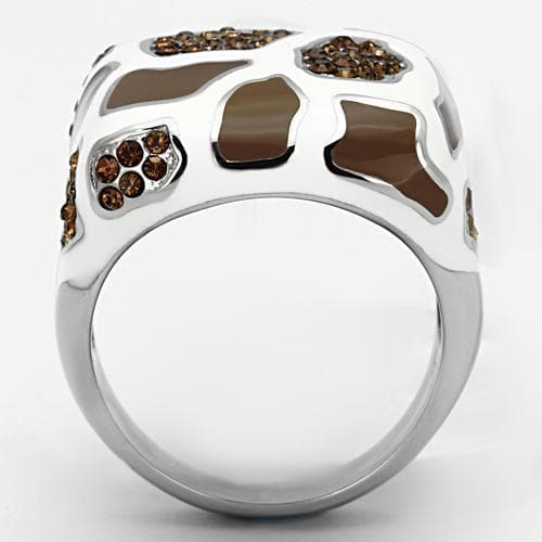 TK847 Stainless Steel Ring with Top Grade - Ferris Deals